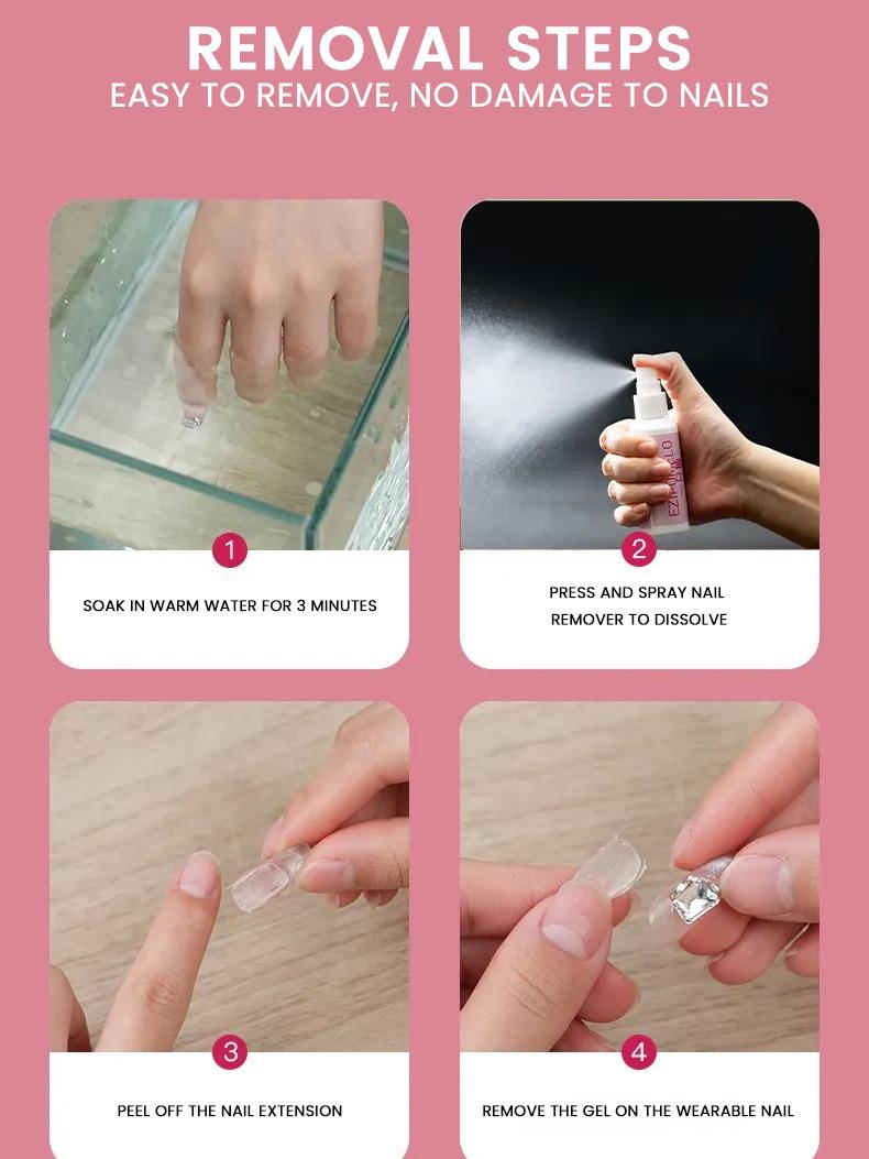 Solid Nail Gel for Press-On Nails