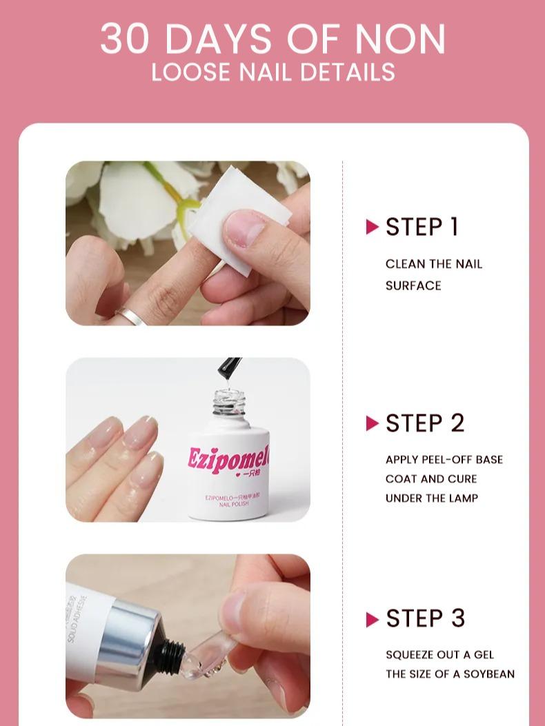 Solid Nail Gel for Press-On Nails